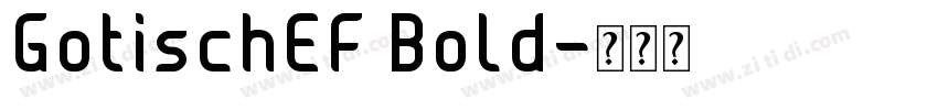 GotischEF Bold字体转换